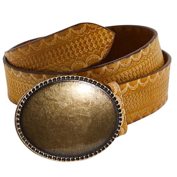 NWOT Free People Duke Concho Belt Ochre XS/S - Picture 4 of 15